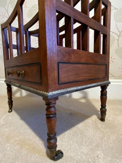 regency mahogany canterbury - CATEGORY: ANTIQUE FURNITURE - DATED REGENCY