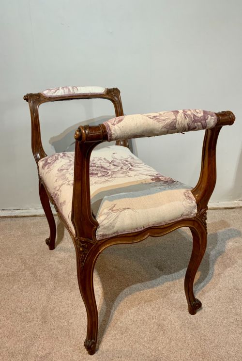 A 19TH CENTURY FRENCH STOOL - ADDITIONAL PHOTO 2