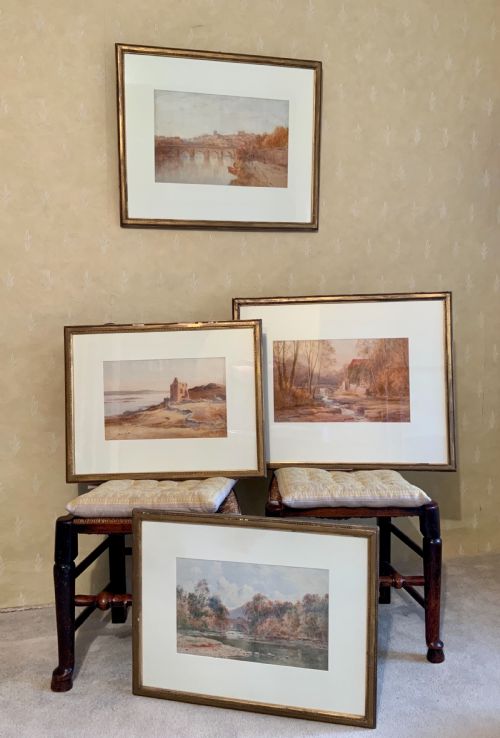 collection of four watercolours by edward arden - CATEGORY: ANTIQUE ART - DATED 19TH CENTURY