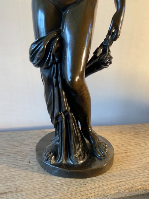 A 19TH CENTURY GRAND TOUR BRONZE SCULPTURE - ADDITIONAL PHOTO 3