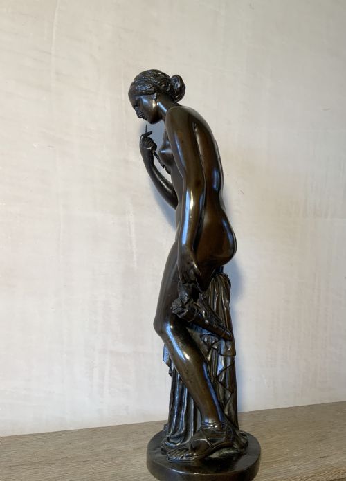 A 19TH CENTURY GRAND TOUR BRONZE SCULPTURE - ADDITIONAL PHOTO 4