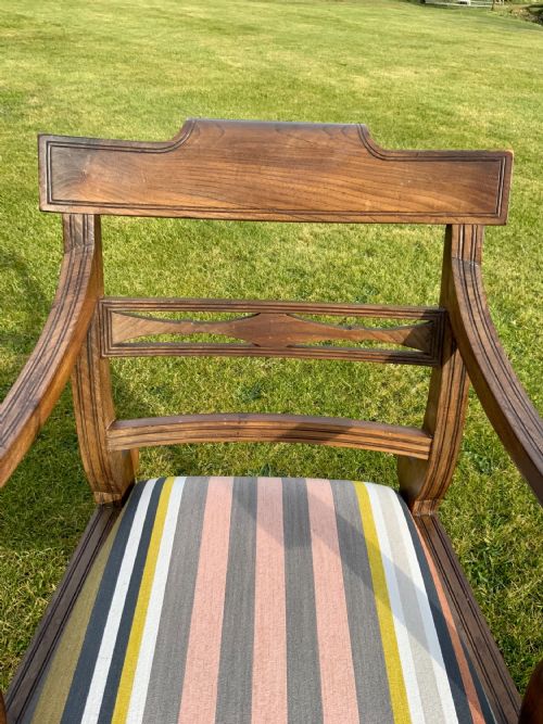 PAIR OF REGENCY ARM CHAIRS - ADDITIONAL PHOTO 6