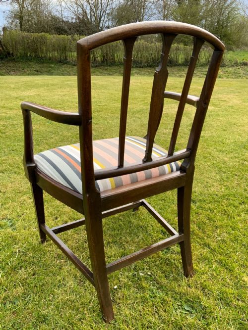 GEORGIAN MAHOGANY ELBOW CHAIR - ADDITIONAL PHOTO 1