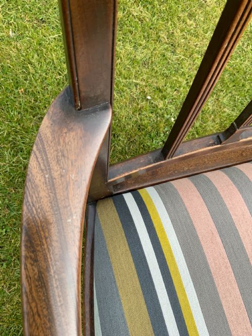 GEORGIAN MAHOGANY ELBOW CHAIR - ADDITIONAL PHOTO 5