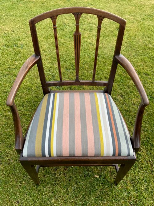 GEORGIAN MAHOGANY ELBOW CHAIR - ADDITIONAL PHOTO 7