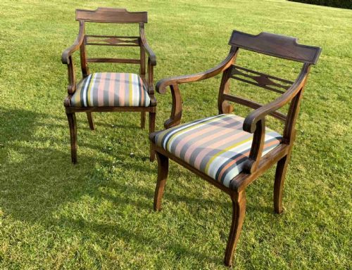 PAIR OF REGENCY ARM CHAIRS - ADDITIONAL PHOTO 3