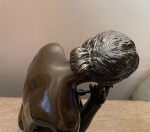 A 19TH CENTURY GRAND TOUR BRONZE SCULPTURE - ADDITIONAL PHOTO 7