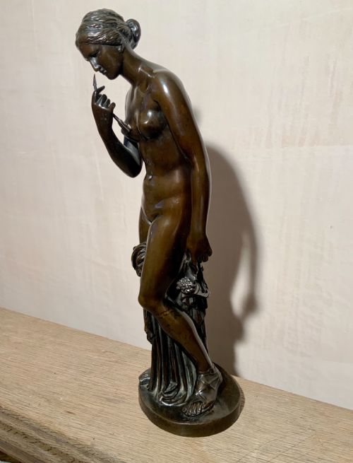 A 19TH CENTURY GRAND TOUR BRONZE SCULPTURE - ADDITIONAL PHOTO 9
