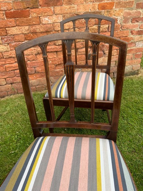 SET OF SIX GEORGIAN MAHOGANY DINING CHAIRS - ADDITIONAL PHOTO 4