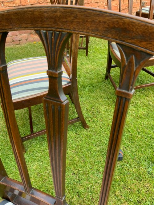 SET OF SIX GEORGIAN MAHOGANY DINING CHAIRS - ADDITIONAL PHOTO 10