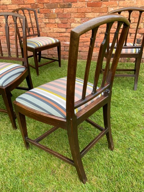 SET OF SIX GEORGIAN MAHOGANY DINING CHAIRS - ADDITIONAL PHOTO 11