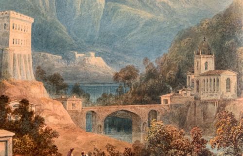 WATERCOLOUR LANDSCAPE BY WILLIAM CROUCH - ADDITIONAL PHOTO 3