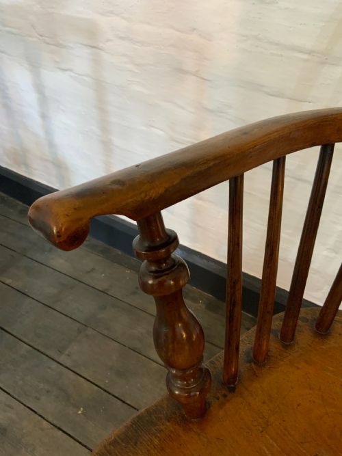 YEW TREE LOW BACK WINDSOR ARM CHAIR - ADDITIONAL PHOTO 2