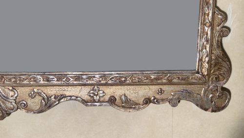 SILVER GILT FRAMED WALL MIRROR - ADDITIONAL PHOTO 3