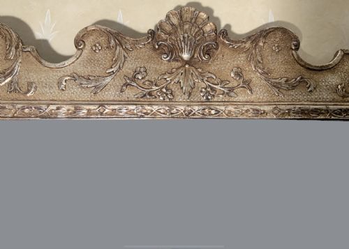 SILVER GILT FRAMED WALL MIRROR - ADDITIONAL PHOTO 4