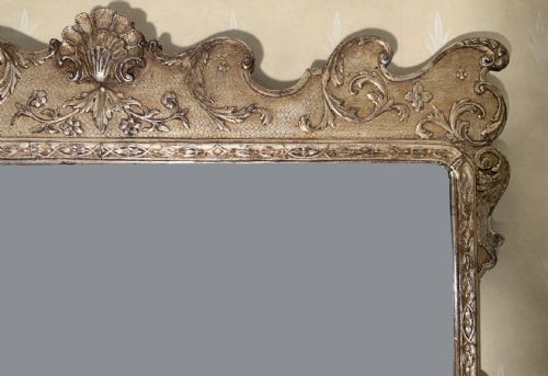 SILVER GILT FRAMED WALL MIRROR - ADDITIONAL PHOTO 6