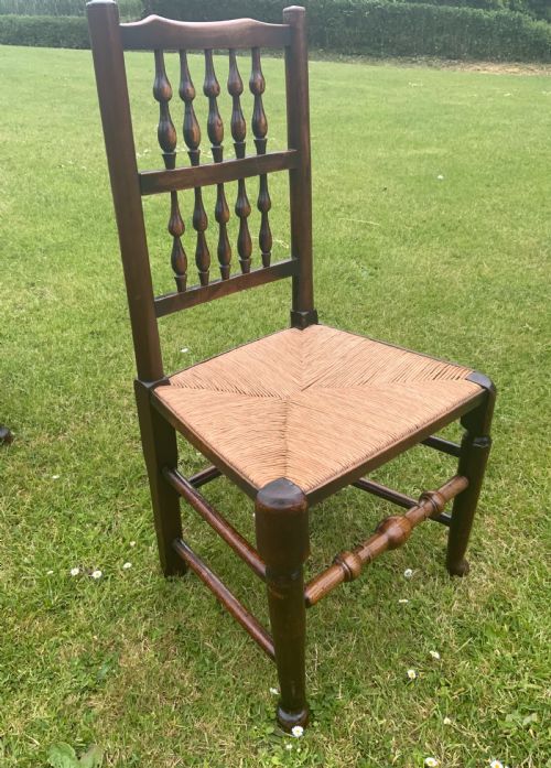 EIGHT EARLY 19TH CENTURY ELM DINING CHAIRS - ADDITIONAL PHOTO 7