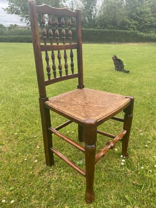 EIGHT EARLY 19TH CENTURY ELM DINING CHAIRS - ADDITIONAL PHOTO 19
