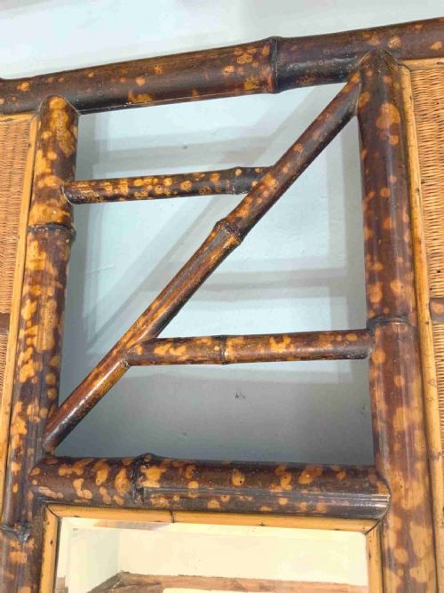 A LATE VICTORIAN BAMBOO FRAMED HALL STAND - ADDITIONAL PHOTO 2