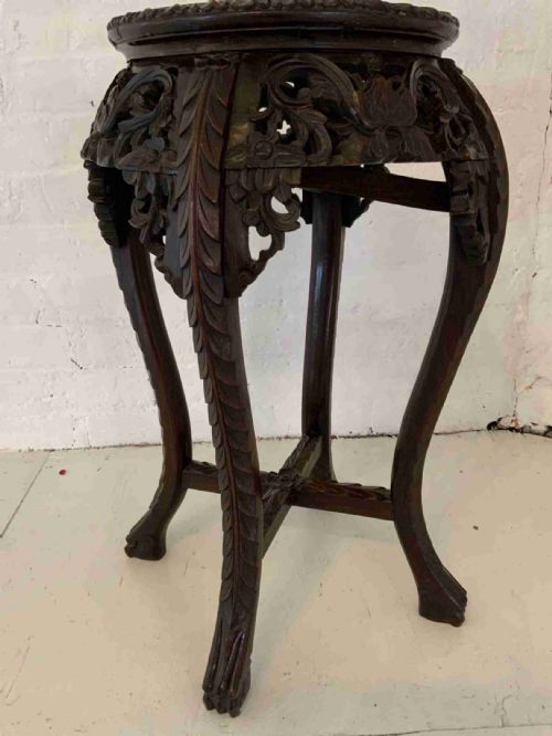 chinese hardwood stand - CATEGORY: ANTIQUE MISCELLANEOUS - DATED 19TH CENTURY