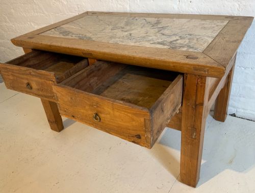 MARBLE TOPPED COFFEE TABLE - ADDITIONAL PHOTO 4