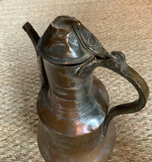 TWO TURKISH SILVERED COPPER POTS - ADDITIONAL PHOTO 3