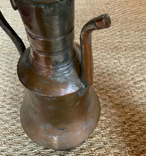 TWO TURKISH SILVERED COPPER POTS - ADDITIONAL PHOTO 5