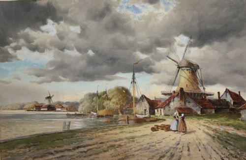 PAIR OF WATERCOLOURS BY HERMANUS KOEKKOEK THE YOUNGER - ADDITIONAL PHOTO 1