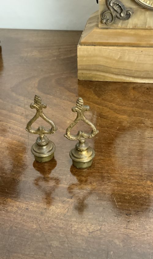 LATE 19TH CENTURY CLOCK GARNITURE - ADDITIONAL PHOTO 1