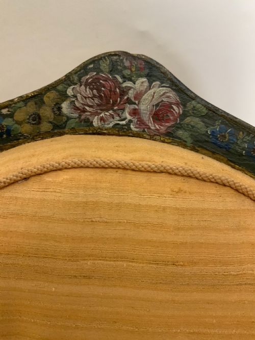 PAIR OF GEORGIAN PAINTED OPEN ARM CHAIRS - ADDITIONAL PHOTO 5