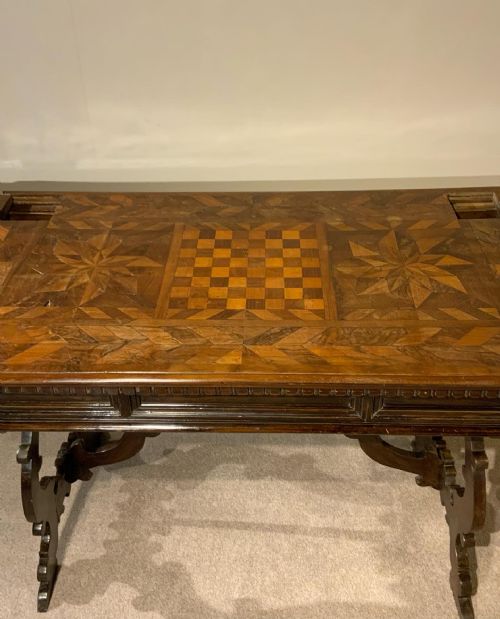 18TH CENTURY WALNUT GAMES TABLE - ADDITIONAL PHOTO 6