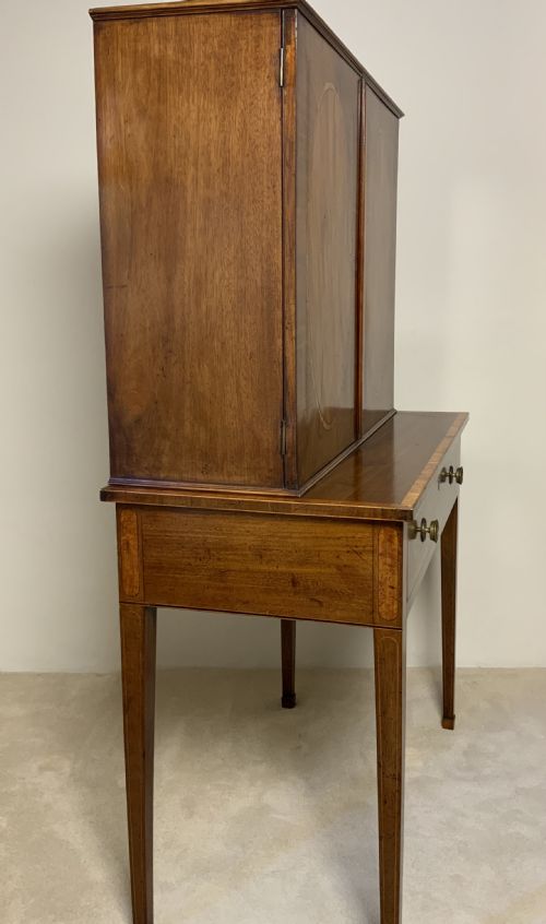 GEORGIAN MAHOGANY WRITING DESK - ADDITIONAL PHOTO 2