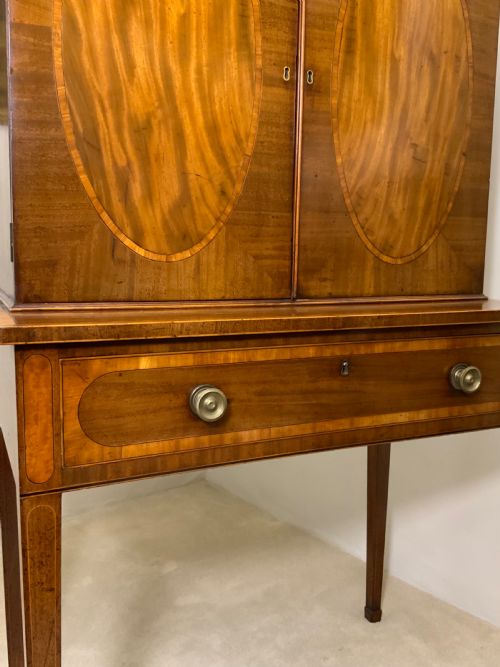 GEORGIAN MAHOGANY WRITING DESK - ADDITIONAL PHOTO 6