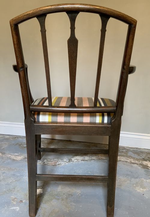 GEORGIAN MAHOGANY ARM CHAIR - ADDITIONAL PHOTO 3