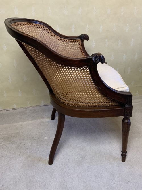 PAIR BERGERE ARM CHAIRS - ADDITIONAL PHOTO 2