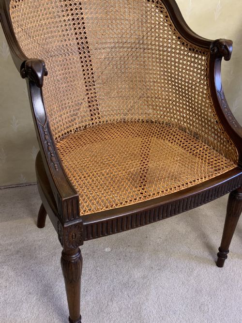 PAIR BERGERE ARM CHAIRS - ADDITIONAL PHOTO 6