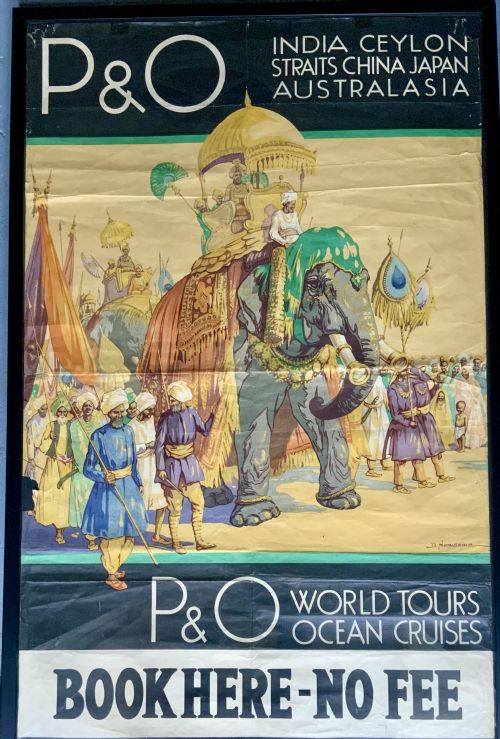 an original travel poster - CATEGORY: ANTIQUE MISCELLANEOUS - DATED 1930