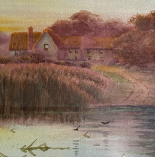 PAIR OF RURAL LANDSCAPE WATERCOLOURS PAINTINGS - ADDITIONAL PHOTO 4