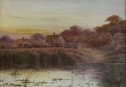 PAIR OF RURAL LANDSCAPE WATERCOLOURS PAINTINGS - ADDITIONAL PHOTO 1