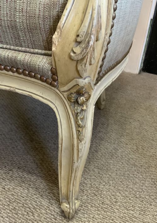 PAIR OF FRENCH WING ARM CHAIRS - ADDITIONAL PHOTO 7