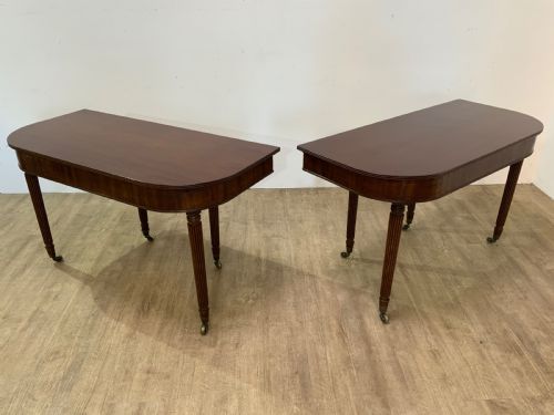 GEORGIAN MAHOGANY DINING TABLE TO SEAT 10 - ADDITIONAL PHOTO 6