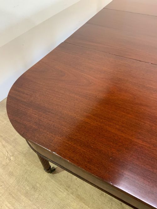GEORGIAN MAHOGANY DINING TABLE TO SEAT 10 - ADDITIONAL PHOTO 4