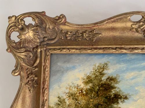 OIL PAINTING ON PANEL BY ALFRED VICKERS SENIOR - ADDITIONAL PHOTO 3