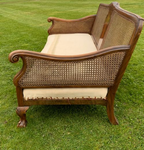 AN EDWARDIAN BERGERE SUITE - ADDITIONAL PHOTO 3