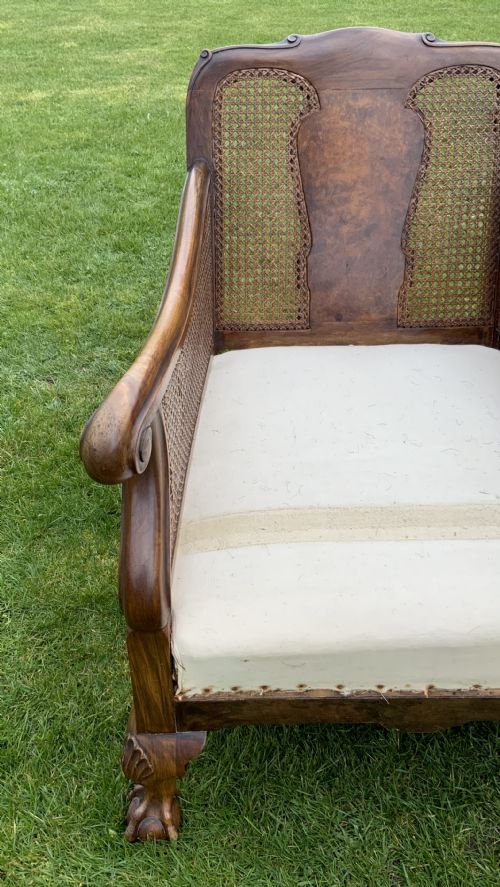AN EDWARDIAN BERGERE SUITE - ADDITIONAL PHOTO 4