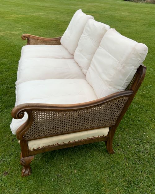 AN EDWARDIAN BERGERE SUITE - ADDITIONAL PHOTO 15