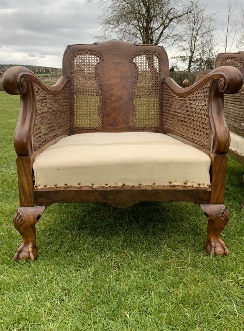 AN EDWARDIAN BERGERE SUITE - ADDITIONAL PHOTO 18