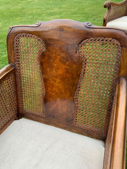 AN EDWARDIAN BERGERE SUITE - ADDITIONAL PHOTO 19