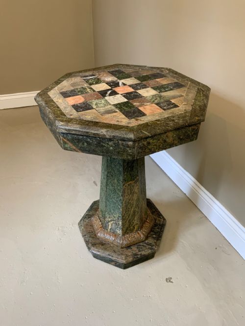 SPECIMEN TOPPED MARBLE TABLE - ADDITIONAL PHOTO 9