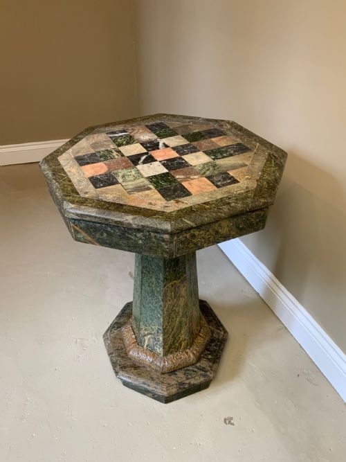 SPECIMEN TOPPED MARBLE TABLE - ADDITIONAL PHOTO 3